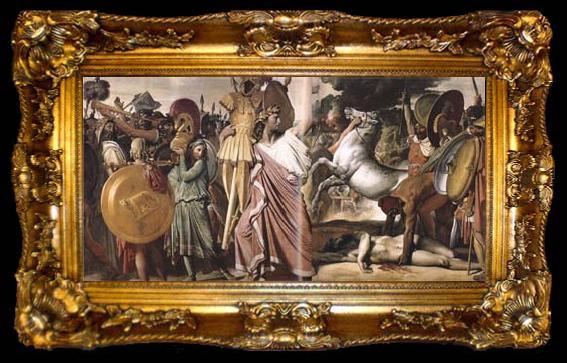framed  Jean Auguste Dominique Ingres Romulus as Conqueror of King Acron (mk04), ta009-2